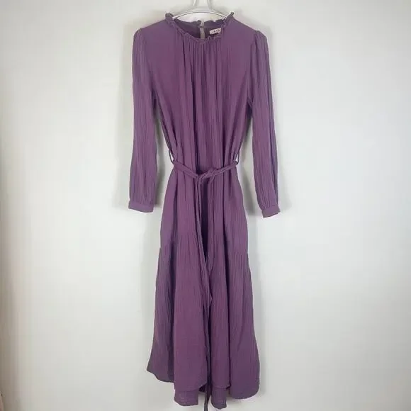 Xirena Luna Dress Size Small Cotton in Purple Mauve - Picture 3 of 9